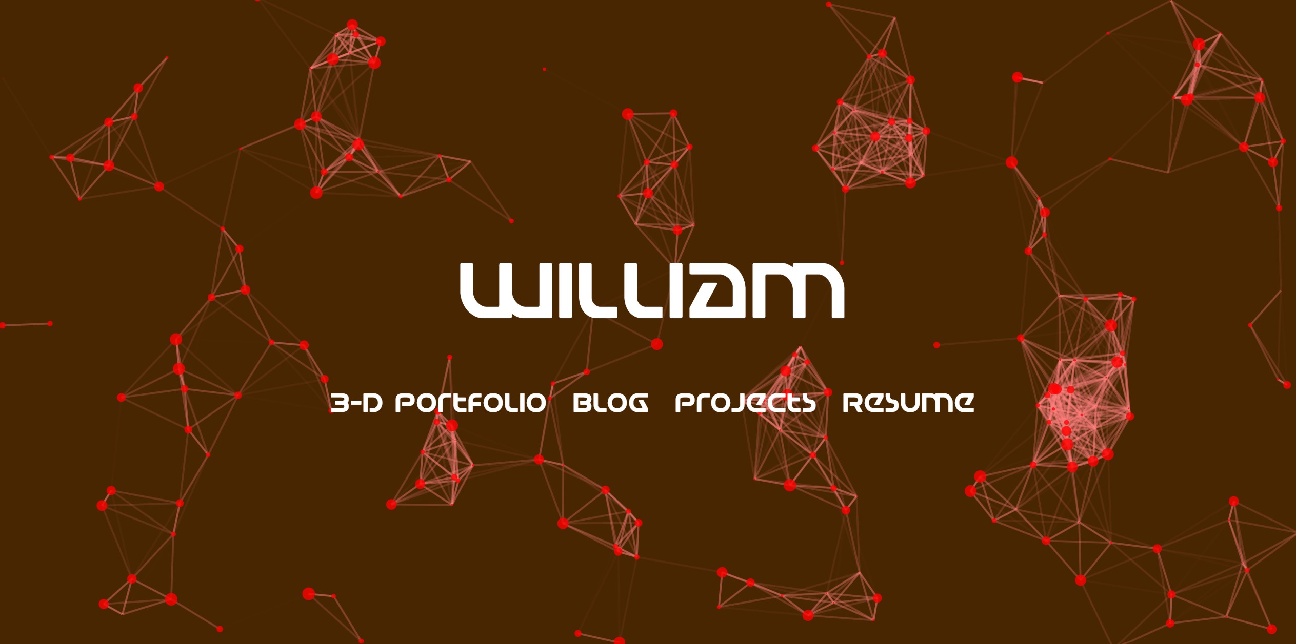 Personal website homepage screenshot