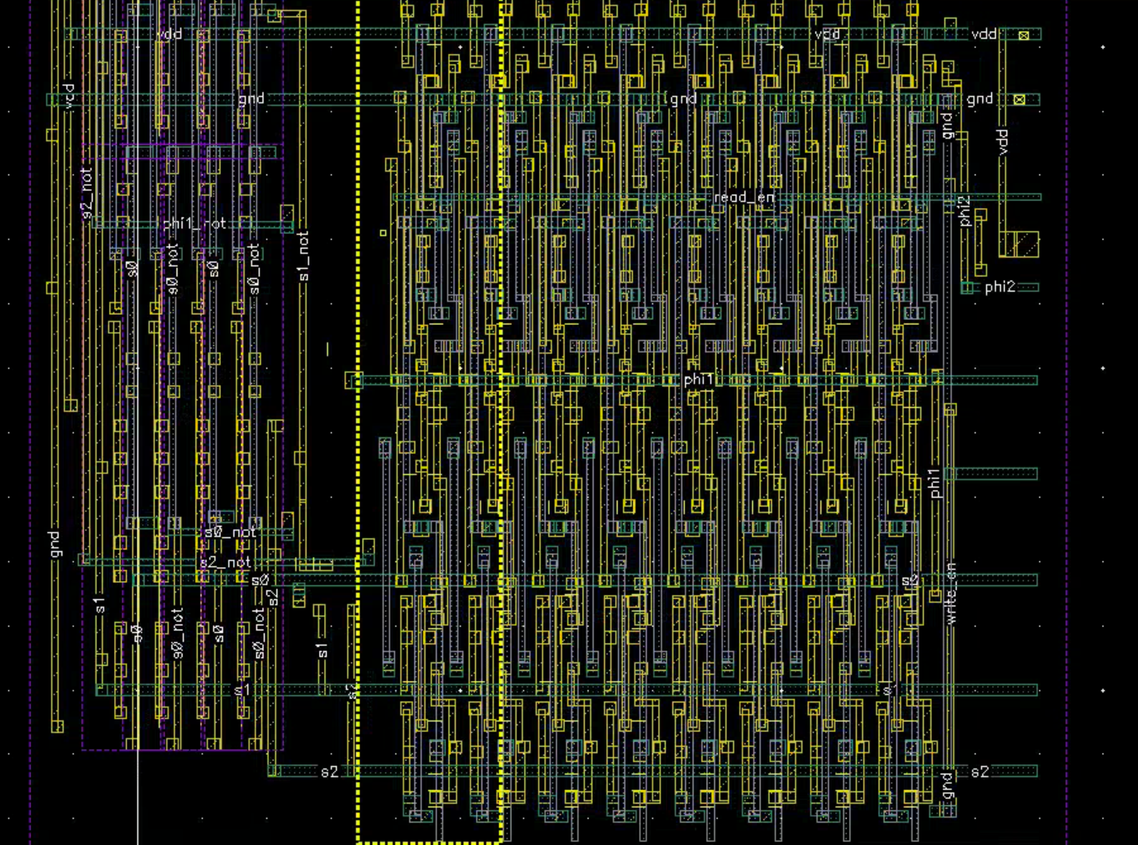 SRAM routing across M2/M3/M4